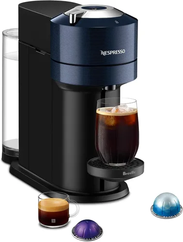 Miniatura 15 de Nespresso Vertuo Next Cafetera de café y espresso de Breville, con espumador de leche Aeroccino, gris claro