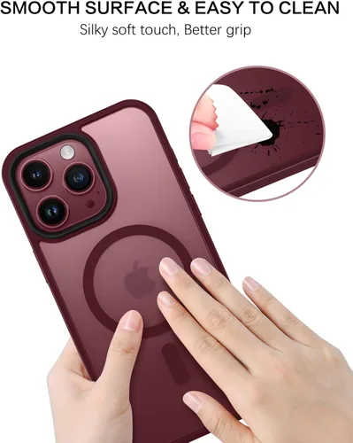 Miniatura 7 de BENTOBEN Funda protectora para iPhone 15 Pro Max, translúcida mate, delgada, a prueba de golpes, para mujeres y hombres, para iPhone 15 Pro Max