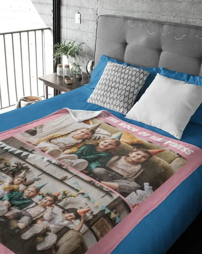 Miniatura 6 de Manta personalizada con foto y texto, manta personalizada de collage de imágenes y texto, manta de fotos suave regalo para Navidad, papá, mamá, 2