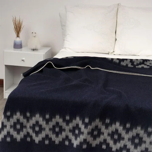 Miniatura 6 de Manta gruesa de lana de alpaca de peso pesado para acampar al aire libre e interiores, suave, tamaño individual, diseño étnico de Perú