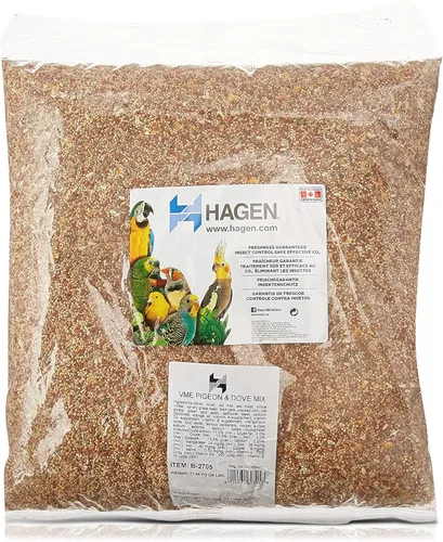 Miniatura 11 de Hagen Pigeon & Dove Seed, Fórmula Original de Alimento para Aves, Bolsa de 6 lb – Mezcla de Semillas Nutricionalmente Completa con Vitaminas