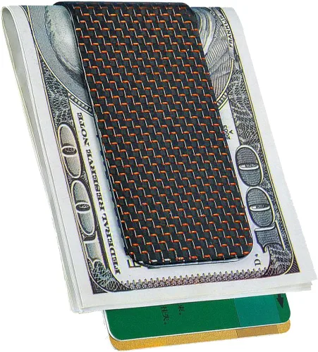 Miniatura 3 de CL CARBONLIFE Carbon Fiber Wallet Money Clip for Cash and Credit Card, Minimalist Holder Clips for Men (Large, 2.8"x1.5")