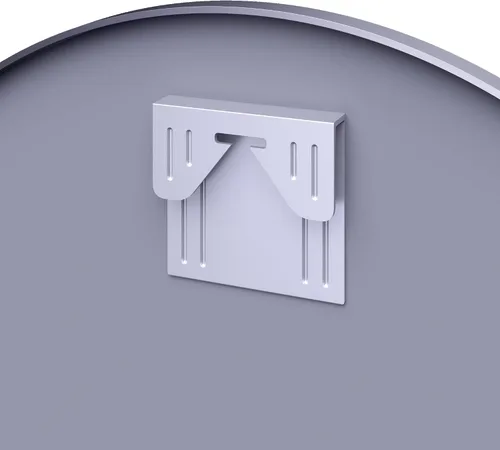 Miniatura 6 de Espejo redondo de vidrio templado plateado de 30 pulgadas, espejo de baño, espejo de tocador con marco de metal, espejo de pared circular para baño