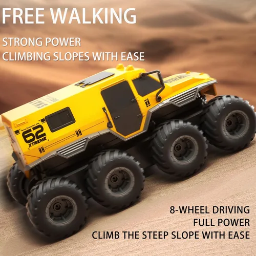 Miniatura 5 de KB KAIBO 2 Batería 8WD Coches RC para Niños de 8 a 12 años, Camión RC Anfibio Todo Terreno 2.4G Fuera de Carretera, Barco de Control Remoto, Los