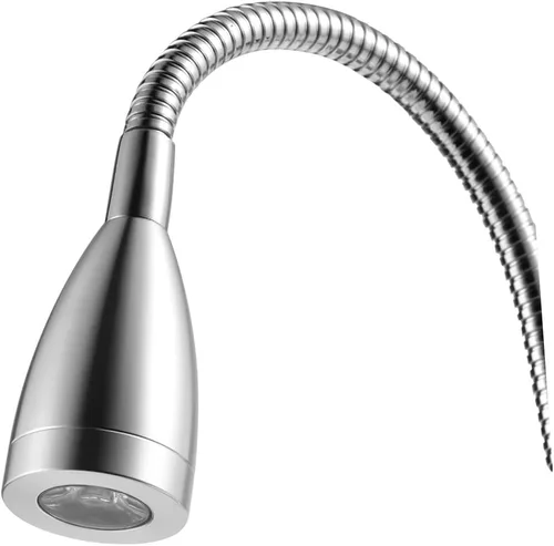 Miniatura 3 de SEWACC Luz de lectura LED para montaje en pared, brazo flexible de 360 grados, para dormitorio, lámpara de noche con interruptor, blanco cálido