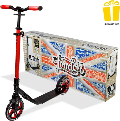 Miniatura 5 de Crazy Skates Patinete plegable para adultos, adolescentes y niños con correa de transporte - Plegable rápido, manubrio ajustable y ligero