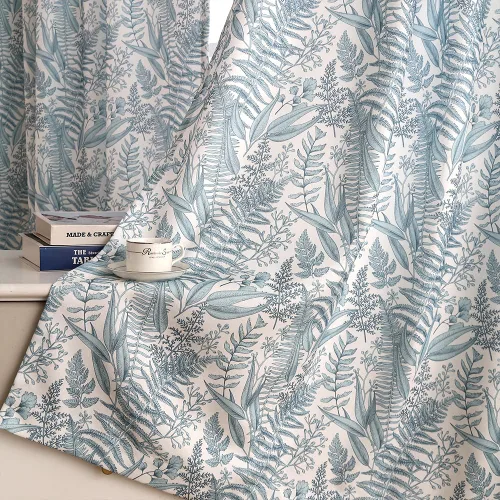 Miniatura 8 de Autum Dream - Cortinas opacas de felpilla para dormitorio, con pestaña trasera, bolsillo para barra, cortinas de granja con estampado floral