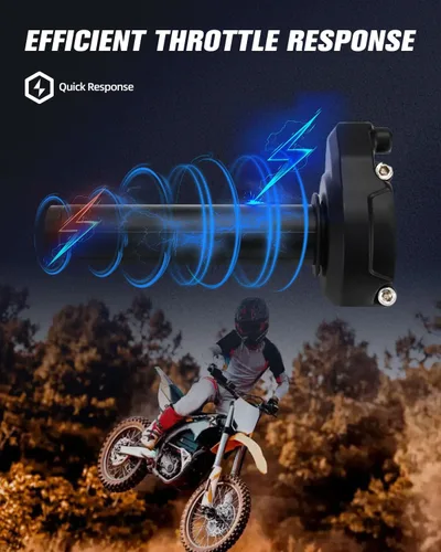 Miniatura 5 de Sur Ron - Conjunto de tubo de acelerador + empuñaduras de acelerador eléctrico de 7/8 pulgadas y 0.866 in para manillar de motocicleta Sur Ron Light