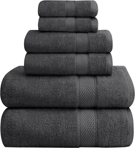 Miniatura 16 de Oakias Toallas de baño beige de alta calidad, paquete de 2, 27 x 54 pulgadas, altamente absorbentes, toallas de baño de lujo de 21.16 oz/m²