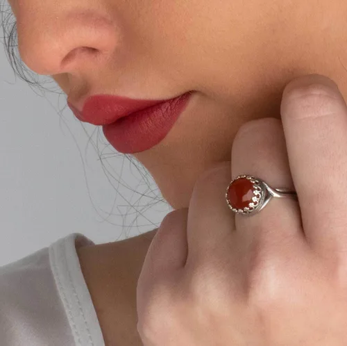Miniatura 45 de 925 Sterling Silver Gemstone Rings for Women - Anniversary Rings for Women - Sterling Silver Rings for Women - Dainty Sterling Silver Rings