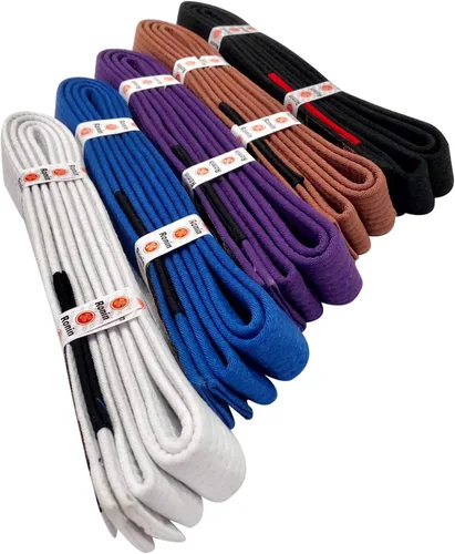 Miniatura 6 de Ronin BJJ Gi Belt - Cinturón brasileño Jiu Jitsu - Tela de polialgodón