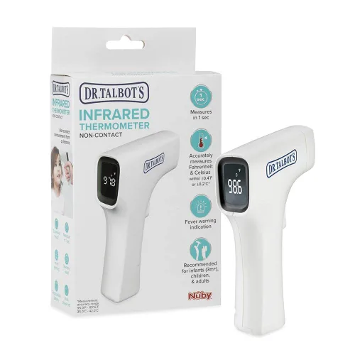 Miniatura 10 de Dr. Talbot's Termómetro infrarrojo sin contacto con pantalla LED, blanco