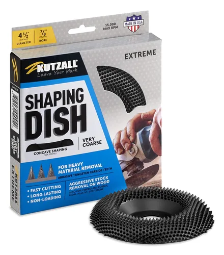 Miniatura 14 de Kutzall Plato Moldeador Original – Fino, 4-1⁄2" (114.3mm) Diámetro X 7⁄8" (22.2mm) Taladro – Accesorio de amoladora angular para carpintería DeWalt