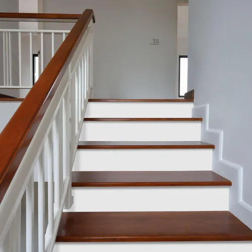 Miniatura 13 de funlife 10 Tiras 47.24"x7.08" Adhesivos Despegar y Pegar para Contrahuellas de Escaleras, Calcomanías Adhesivas de Vinilo Autoadhesivas para Blanco