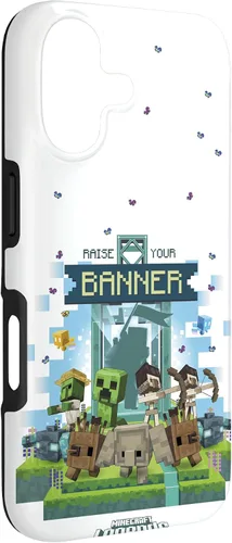Miniatura 3 de Minecraft Legends Raise Your Banner Mobs Group Shot - Carcasa para iPhone 17