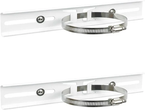 Miniatura 6 de LeMotech Kits de montaje de poste, soportes de acero inoxidable de 7.874 in con abrazadera ajustable de 1.969-7.874 in para caja de conexiones al