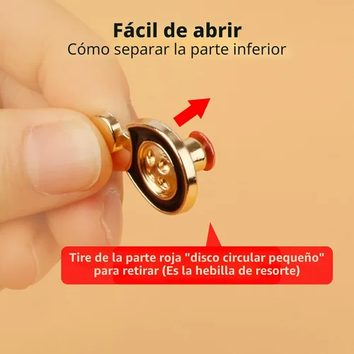 Miniatura 5 de TOOVREN Apretador de cintura para pantalones, botones de mezclilla desmontables para jeans sueltos, alfileres de botones sin costura y sin B-Daisy