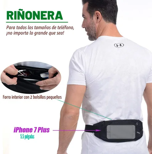 Miniatura 3 de USHAKE Cinturón para correr, para hombres o mujeres, ultra ligero, sin rebote, bolsa de cintura, bolsa de entrenamiento de fitness, bolsa de cintura