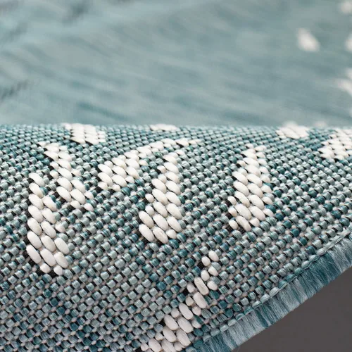 Miniatura 9 de Liora Manne Carmel - Alfombra decorativa de mezcla sintética para interiores y exteriores, de bajo perfil, contemporánea, decoración de peces Agua