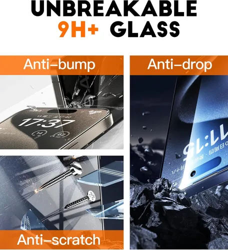 Miniatura 3 de chubbycable ChubbyShield Ultra - Protector de pantalla de vidrio templado para iPhone 16 HD, caja de instalación ultra fácil, eliminación automática