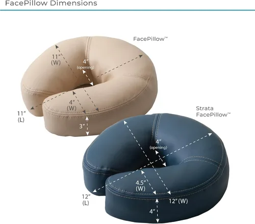 Miniatura 8 de EARTHLITE Mesa de masaje FLEX-REST - Plataforma flexible autoajustable con almohada facial de espuma viscoelástica Strata (nuevo modelo)