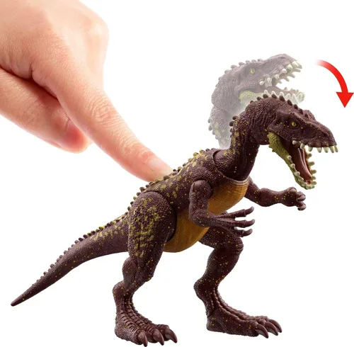 Miniatura 4 de Jurassic World Fierce Force Masiakasaurus Camp Cretácico Auténtico Figura de Acción de Dinosaurio con Movimiento de Golpe, Articulaciones Móviles