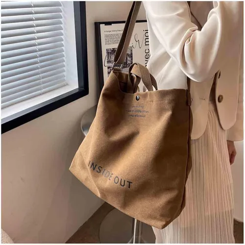 Miniatura 4 de Bolso de mano de lona grande para mujer, bolso de trabajo para hombro, bolso cruzado con asa superior, estilo vintage, estilo grunge, hobo