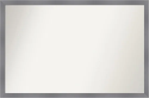 Miniatura 289 de Amanti Art Espejo personalizado, espejo de baño gris plomo a rayas, espejo de pared o espejo de tocador de baño sobre el fregadero
