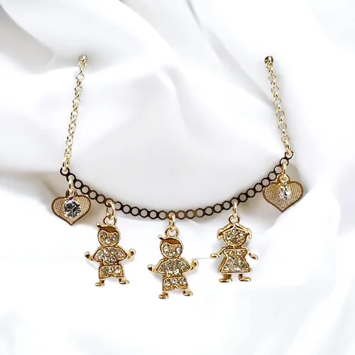 Miniatura 13 de SIFRIMANIA Personalized Children's Charm Choker Necklace, Boys or Girls Customizable Pendants, Growing Family Jewelry for Women