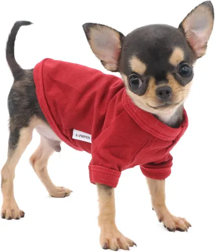 Miniatura 13 de LOPHIPETS Camiseta para Perro 100% Algodón para Perros Pequeños Teacup Chihuahua Yorkie Ropa para Cachorros-Azul/S