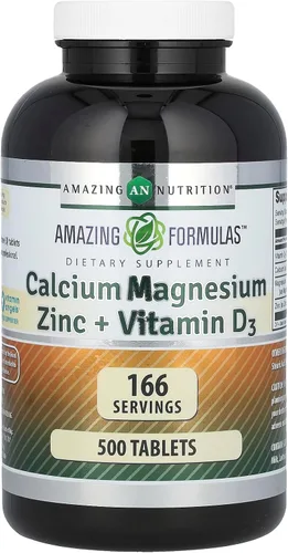 Miniatura 7 de Amazing Formulas Calcio Magnesio Zinc D3 - 300 tabletas por botella Suplemento