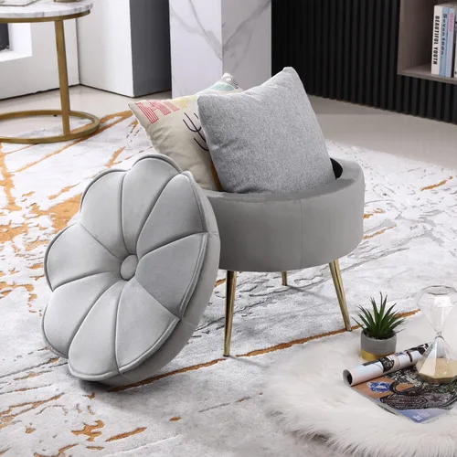 Miniatura 10 de BEEY Sofá individual de tela, cómodo sillón tapizado, muebles de sala de estar, sofá biplaza azul marino de 53 pulgadas, sofás pequeños