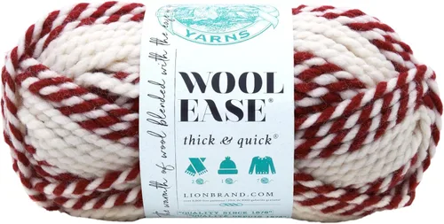 Miniatura 44 de Lion Brand Yarn - Ovillo de lana Wool-Ease Thick & Quick color fuerza aérea