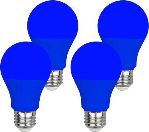 Miniatura 10 de GREENIC Bombillas rojas de 9 W (equivalente a 60 vatios), base E26 de 120 V, luces LED rojas A19 para dormitorio, porche, vacaciones, fiesta, día