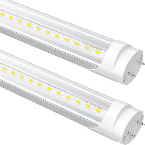 Miniatura 25 de Bombillas fluorescentes de recambio de 4 pies, bombillas LED T8 de 4 pies tipo A+B, 24W (equivalente a 65W) 3200LM, 3000K blanco cálido, tubo de 48