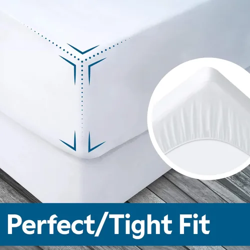 Miniatura 5 de Guardmax Jersey Knitted Sleeper Sofa Size Mattress Protector - Waterproof & Dust Mite Proof Mattress Cover with Stretchable Pockets - Soft