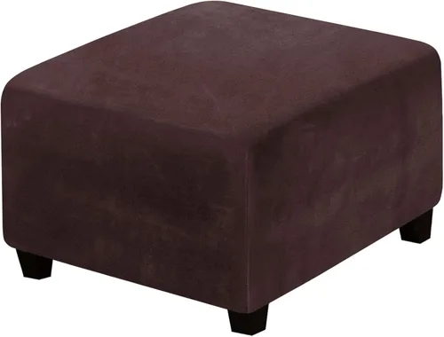 Miniatura 54 de H.Versailtex. - Funda de terciopelo elástico ajustable, rectangular, para taburete o caja de almacenamiento,1 pieza, elástica, ajustable