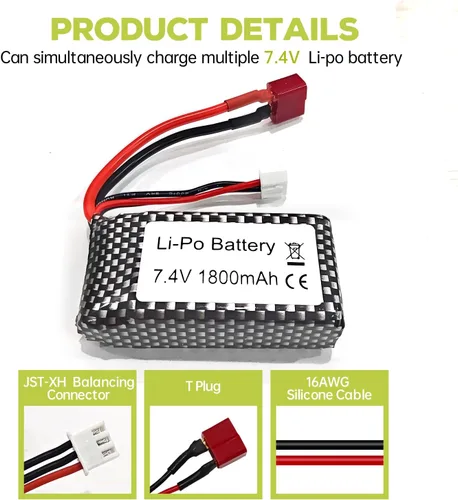 Miniatura 3 de sea jump Batería de litio de alta velocidad para WLTOYS A959-B A969-B A979-B K929-B 144001 RC batería de repuesto para vehículos todoterreno de alta