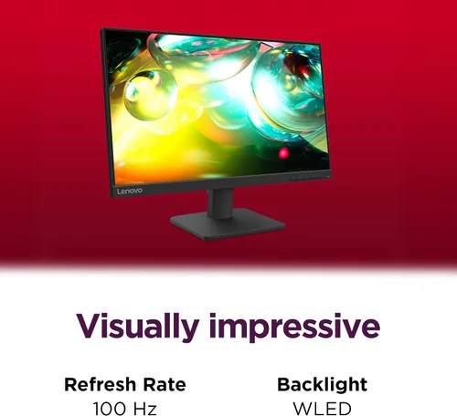 Miniatura 8 de Monitor Lenovo L22-4e - Monitor de Oficina - Pantalla IPS FHD de 21.5" - Frecuencia de Actualización de 100Hz - MPRT de 4 ms - 99% sRGB - Negro