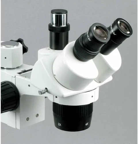 Miniatura 4 de AmScope Microscopio estéreo trinocular SW-3T24X, oculares WH10x, aumento 10X/20X/40X, objetivo 2X/4X, soporte de brazo único, incluye lente Barlow