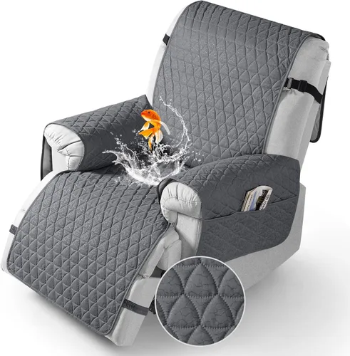 Miniatura 8 de TAOCOCO Funda para Sillón Reclinable 100% Impermeable - Funda para Sillón Reclinable con Gránulos Antideslizantes, Fundas para Sillas Reclinables