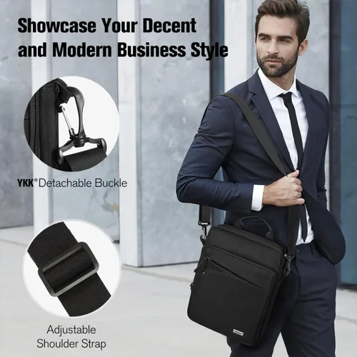 Miniatura 6 de MoKo Bolsa para iPad de 9-11 Pulgadas, Funda de Transporte para Tableta, Funda Protectora de Tableta de 360° Estuche de Viaje con Correa