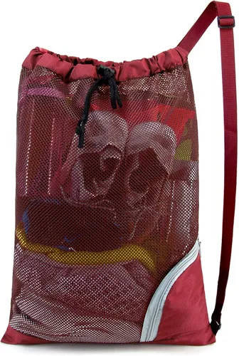Miniatura 11 de Mochila con cordón BeeGreen para hombres y mujeres, atlética para gimnasio, deportes, entrenamiento, playa, natación, Azul marino, X-Grande