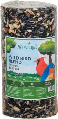 JCs Wildlife Wild Bird Blend - Cilindro pequeño de semillas de pájaro, 1.5 libras (1 cilindro)