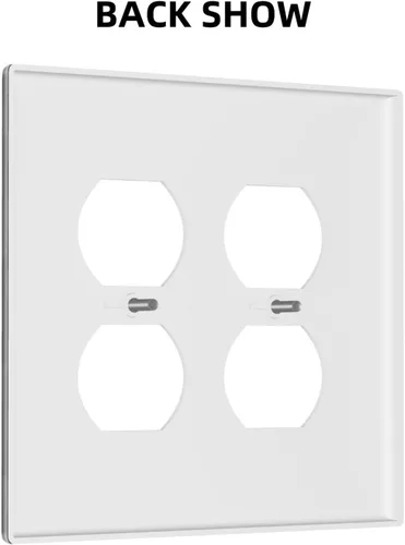 Miniatura 560 de Placa Decorativa de Pared de Granja Rústica con Cuerno de Madera para Puerta de Granero 1 Banda Duplex Cubiertas de Toma Eléctrica Soltera