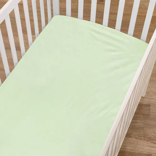 Miniatura 4 de TL Care Heavenly Soft - Sábana bajera ajustable de chenilla para cuna, 28 x 52 pulgadas, cálida y acogedora, sábana de chenilla neutra, Celery