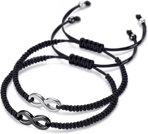 Miniatura 8 de Pulsera infinita a juego para parejas para mujer, joyería de amistad