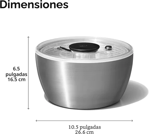 Miniatura 9 de OXO Steel - Centrifugador de ensalada