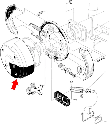 Miniatura 5 de 10L0L Tambores de freno trasero para carrito de golf para Club Car DS 1995-up,Club Car Precedent 2004-up Gas &Electric,OEM # 1017911-01,1018232-01