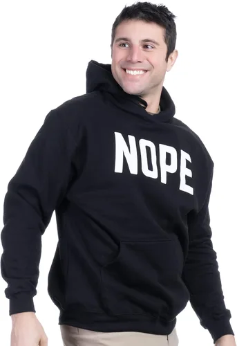Miniatura 3 de Ann Arbor T-shirt Co. NOPE - Sudadera con capucha con capucha con sarcasmo sarcástico gruñón, mala actitud para papá, hombre y abuelo